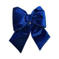 Vickerman 18" x 23" Plush Midnight Blue Velvet Christmas Bow