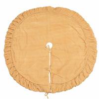 Vickerman 72" Plush Champagne Velvet Christmas Tree Skirt