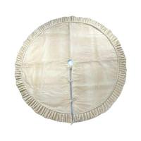 Vickerman 84" Plush Champagne Velvet Christmas Tree Skirt