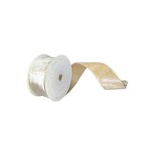 Vickerman 2.5" x 10Yd Champagne Plush Velvet Christmas Ribbon