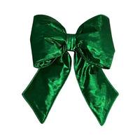 Vickerman 12" x 15" Green Metallic Christmas Bow