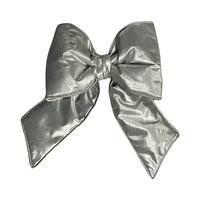 Vickerman 12" x 15" Silver Metallic Christmas Bow