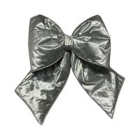 Vickerman 18" x 23" Silver Metallic Christmas Bow