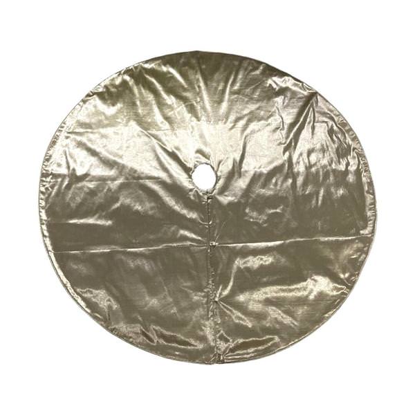 60" Gold Metallic Christmas Tree Skirt