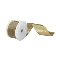 Vickerman 2.5" x 10Yd Gold Metallic Christmas Ribbon