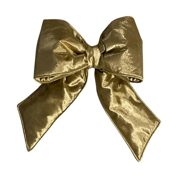 12" x 15" Gold Metallic Christmas Bow