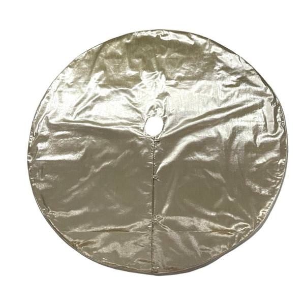 60" Champagne Metallic Christmas Tree Skirt