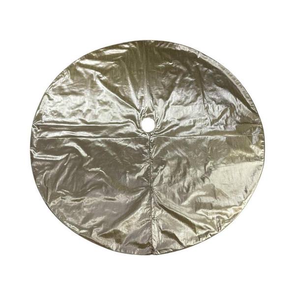 72" Champagne Metallic Christmas Tree Skirt
