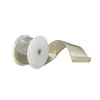 Vickerman 2.5" x 10Yd Champagne Metallic Christmas Ribbon