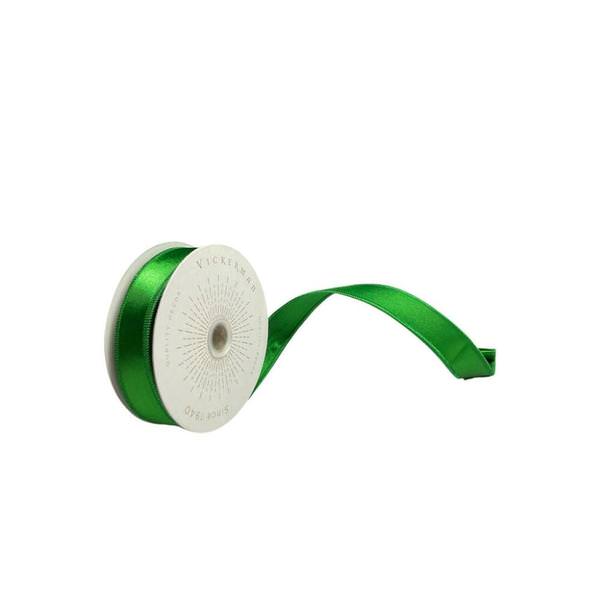 1" x 10Yd Green Satin Christmas Ribbon