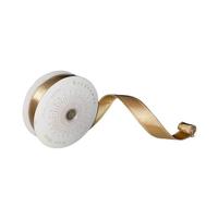 Vickerman 1" x 10Yd Gold Satin Christmas Ribbon