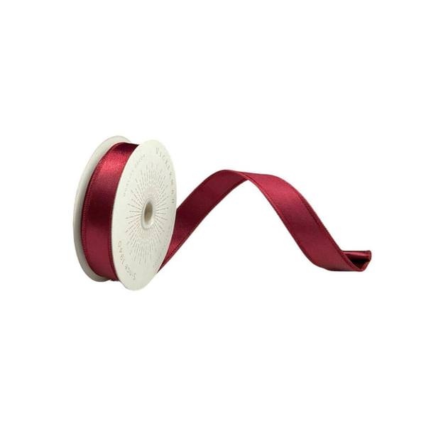 1" x 10Yd Wine Satin Christmas Ribbon