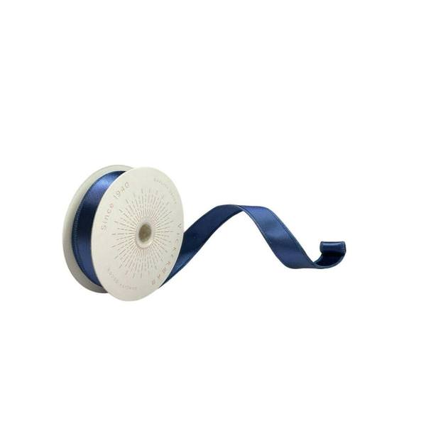 1" x 10Yd Midnight Blue Satin Christmas Ribbon