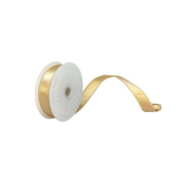 1" x 10Yd Champagne Satin Christmas Ribbon