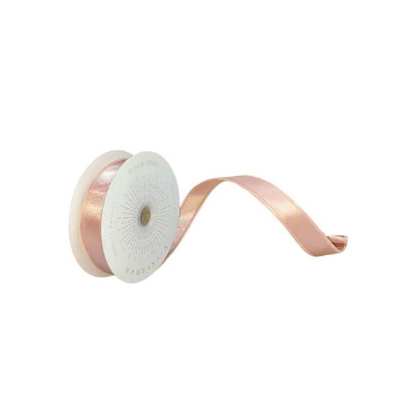 1" x 10Yd Rose Gold Satin Christmas Ribbon