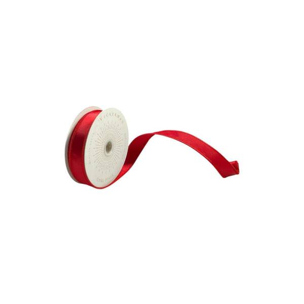 1" x 10Yd Crimson Satin Christmas Ribbon