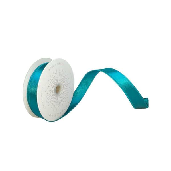 1" x 10Yd Sea Blue Satin Christmas Ribbon