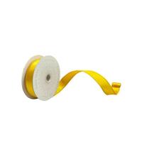 Vickerman 1" x 10Yd Yellow Satin Christmas Ribbon