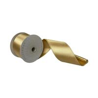 Vickerman 2.5" x 10Yd Gold Satin Christmas Ribbon