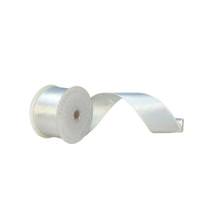 Vickerman 2.5" x 10Yd White Satin Christmas Ribbon