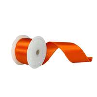 Vickerman 2.5" x 10Yd Burnish Orange Satin Christmas Ribbon