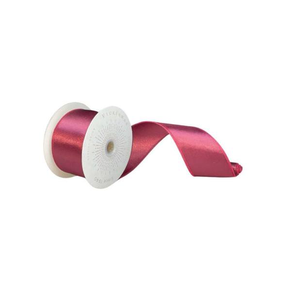 2.5" x 10Yd Berry Red Satin Christmas Ribbon