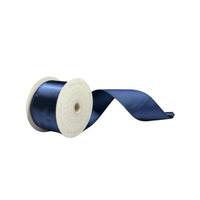 Vickerman 2.5" x 10Yd Midnight Blue Satin Christmas Ribbon