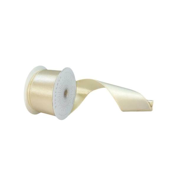 2.5" x 10Yd Oat Satin Christmas Ribbon