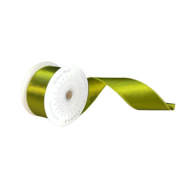 2.5" x 10Yd Moss Green Satin Christmas Ribbon