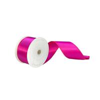 Vickerman 2.5" x 10Yd Fuchsia Satin Christmas Ribbon