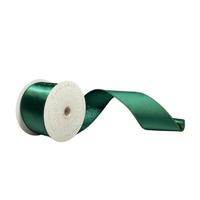 Vickerman 2.5" x 10Yd Midnight Green Satin Christmas Ribbon