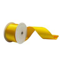 Vickerman 2.5" x 10Yd Yellow Satin Christmas Ribbon