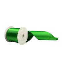 Vickerman 4" x 10Yd Green Satin Christmas Ribbon
