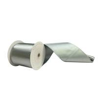 Vickerman 4" x 10Yd Silver Satin Christmas Ribbon