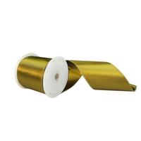 Vickerman 4" x 10Yd Olive Satin Christmas Ribbon