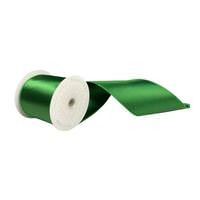 Vickerman 4" x 10Yd Emerald  Satin Christmas Ribbon