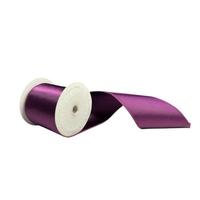 Vickerman 4" x 10Yd Plum Satin Christmas Ribbon