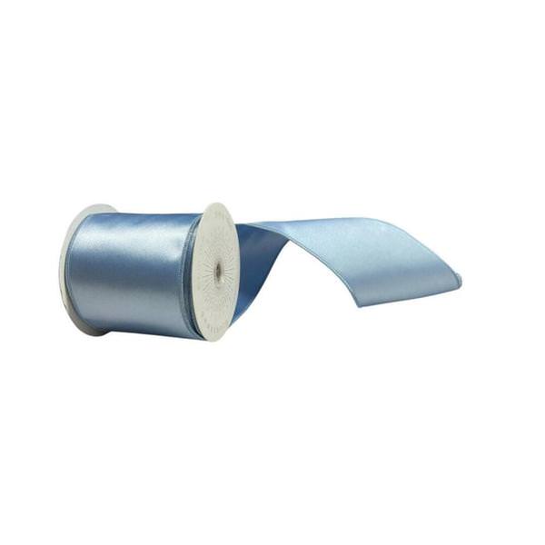 4" x 10Yd Periwinkle Satin Christmas Ribbon