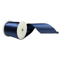 Vickerman 4" x 10Yd Midnight Blue Satin Christmas Ribbon