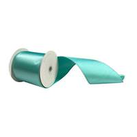 Vickerman 4" x 10Yd Baby Blue Satin Christmas Ribbon
