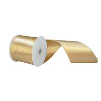 Vickerman 4" x 10Yd Champagne Satin Christmas Ribbon
