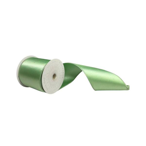 4" x 10Yd Sea Foam Satin Christmas Ribbon
