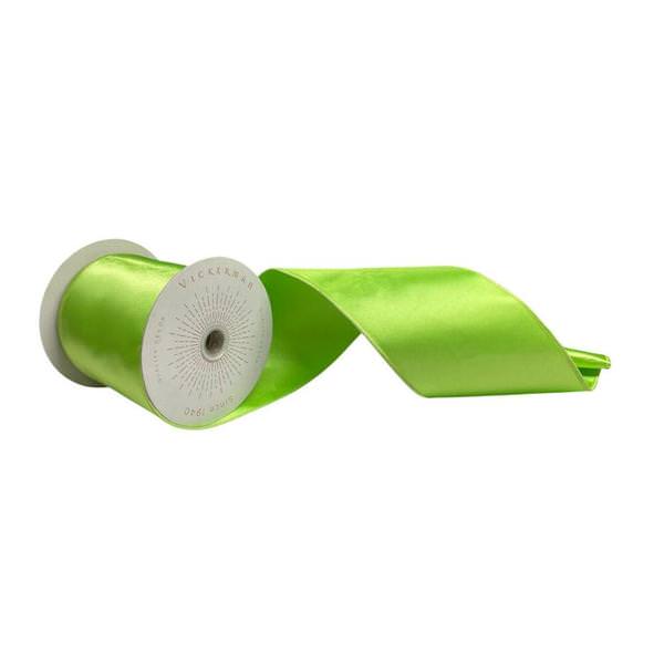 4" x 10Yd Celadon Satin Christmas Ribbon