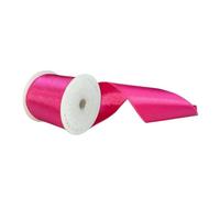 Vickerman 4" x 10Yd Hot Pink Satin Christmas Ribbon