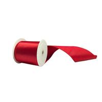 Vickerman 4" x 10Yd Crimson Satin Christmas Ribbon