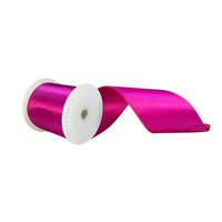 Vickerman 4" x 10Yd Fuchsia Satin Christmas Ribbon