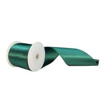 Vickerman 4" x 10Yd Midnight Green Satin Christmas Ribbon