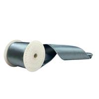 Vickerman 4" x 10Yd Gunmetal  Satin Christmas Ribbon