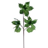 Vickerman 26" Green Razor Velvet Poinsettia Trio Artificial Flower Stem (3 Pack)