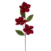 Vickerman 28" Red Velvet Razor Amaryllis Artificial Flower Stem (3 Pack)
